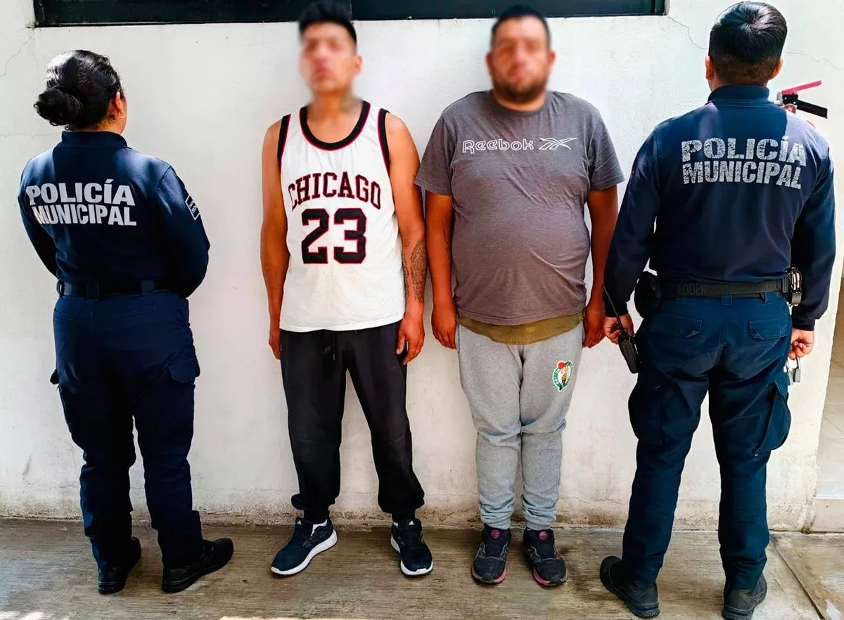 Caen dos en Atitalaquia tras robarse un Chevy e intentar escapar