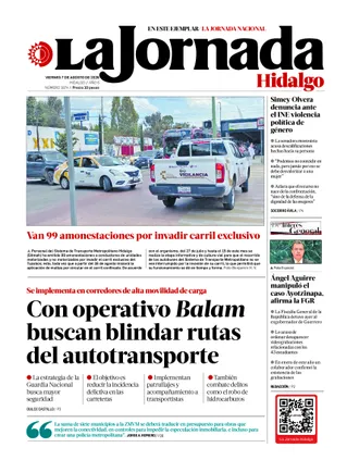 La Jornada Hidalgo | 07 de agosto de 2026