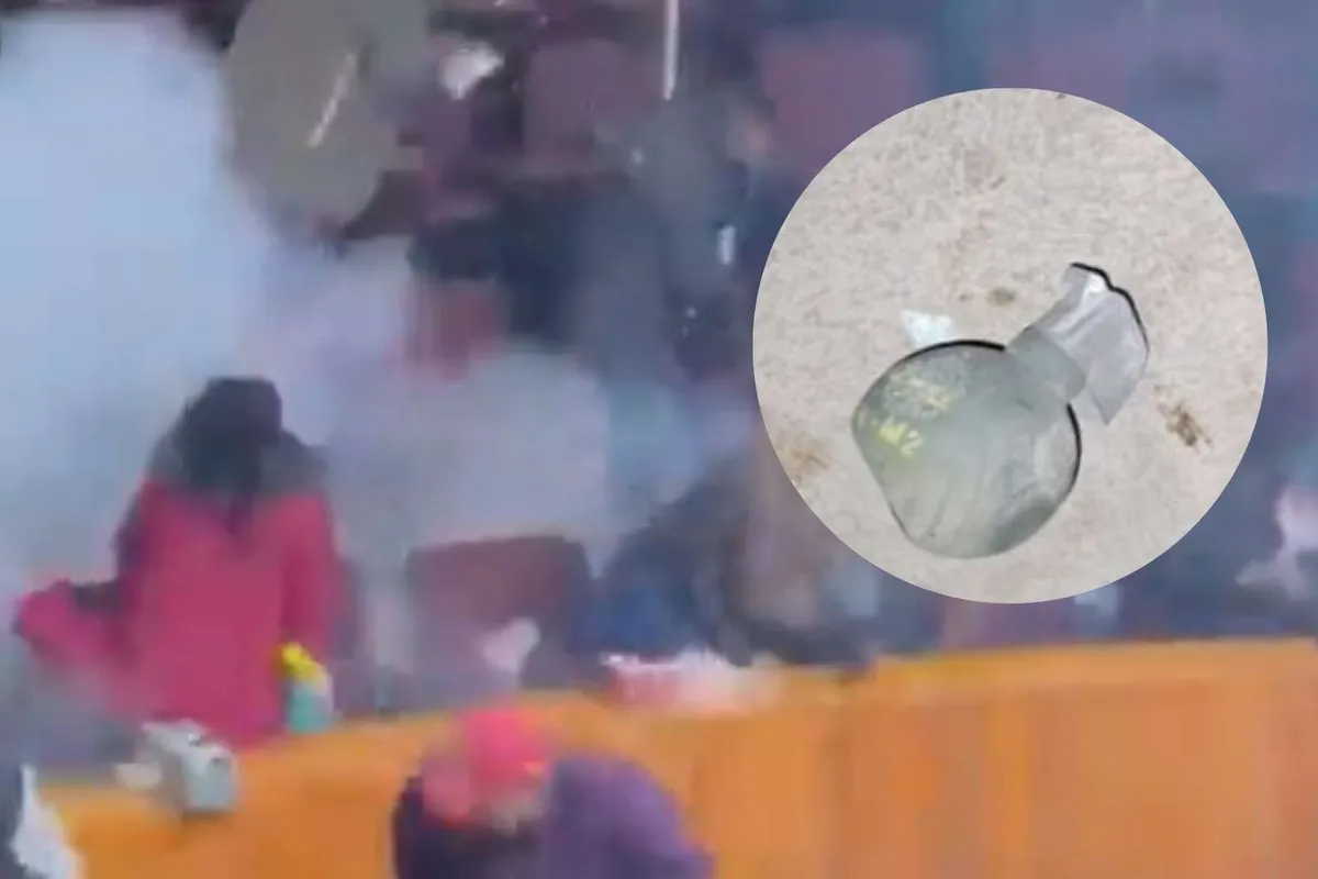 Lanzan granada en palenque de Epazoyucan