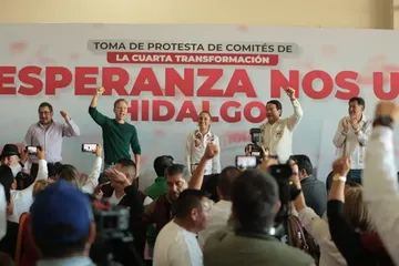 Claudia Sheinbaum suma como aliado a Nueva Alianza en Hidalgo