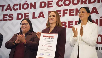 Clara Luz Flores emite mensaje tras proceso interno de Morena en Nuevo León.