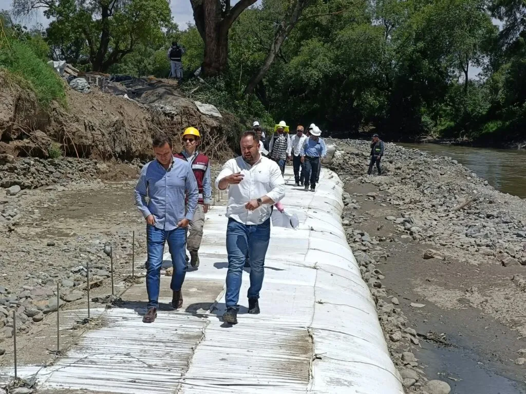 Río Tula avanza con obras contra inundaciones y restauración ambiental