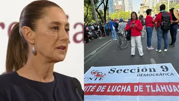 Así Sheinbaum adelantó el anuncio de un aumento salarial a maestros en la mañanera del pueblo desde Palacio Nacional.