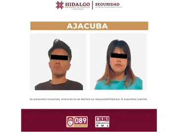 Detienen a pareja por posesión de “Cristal” en Ajacuba