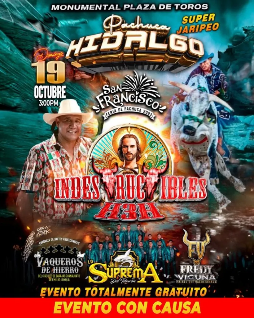 Jaripeo-Baile con causa este domingo en la Feria de San Francisco: Hidalgo se une por los damnificados