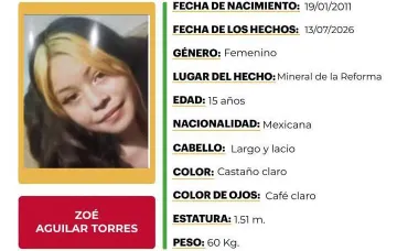 Alerta Amber Zoé Aguilar