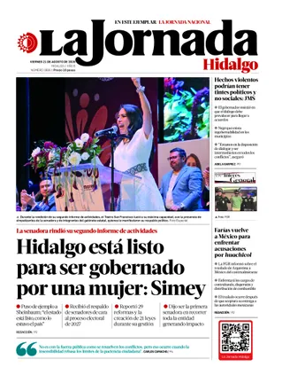 La Jornada Hidalgo | 21 de agosto de 2026