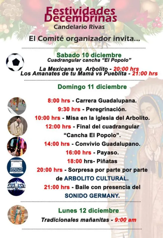 Anuncian festividades navideñas en El Arbolito