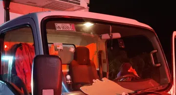 Tezontepec de Aldama: balean camión repartidor en intento de asalto