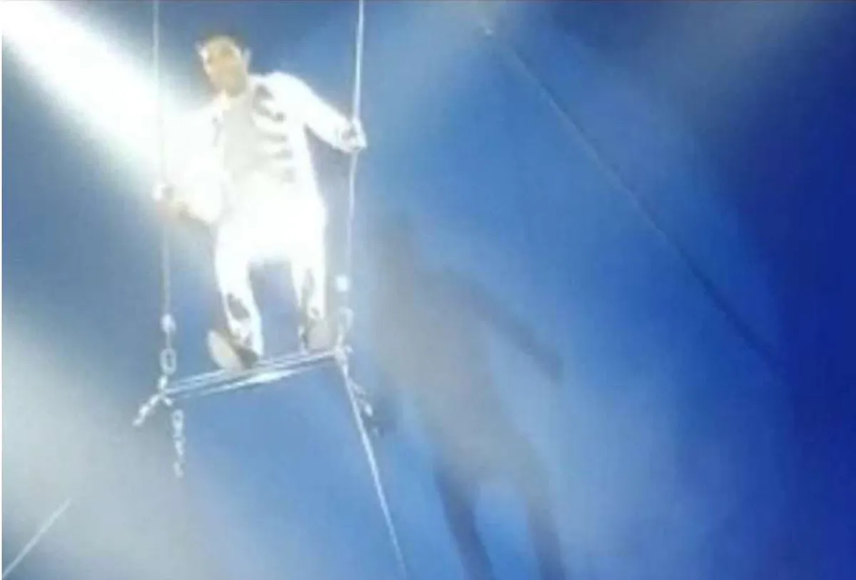 Trapecista cae durante presentación de circo en Ixmiquilpan