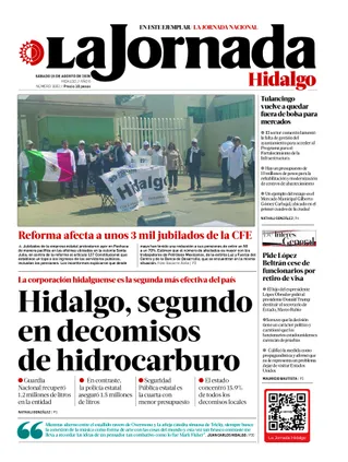 La Jornada Hidalgo | 15 de agosto de 2026