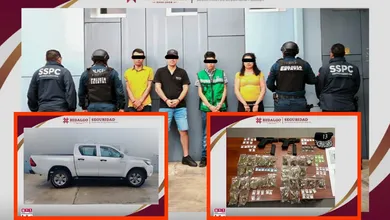 Detienen en Hidalgo a cuatro presuntos extorsionadores