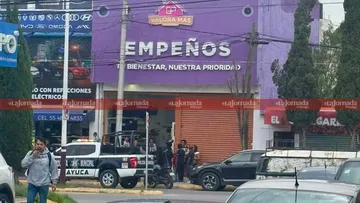 Tizayuca: con violencia, asaltan casa de empeño en pleno centro