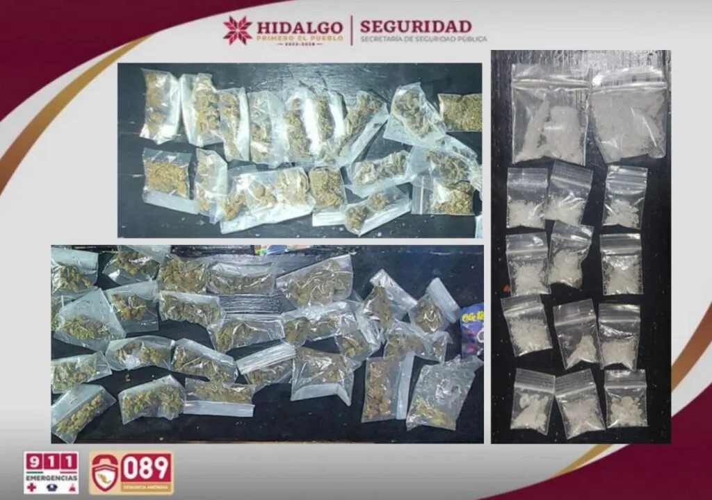 Detienen a cinco presuntos narcomenudistas en Tulancingo