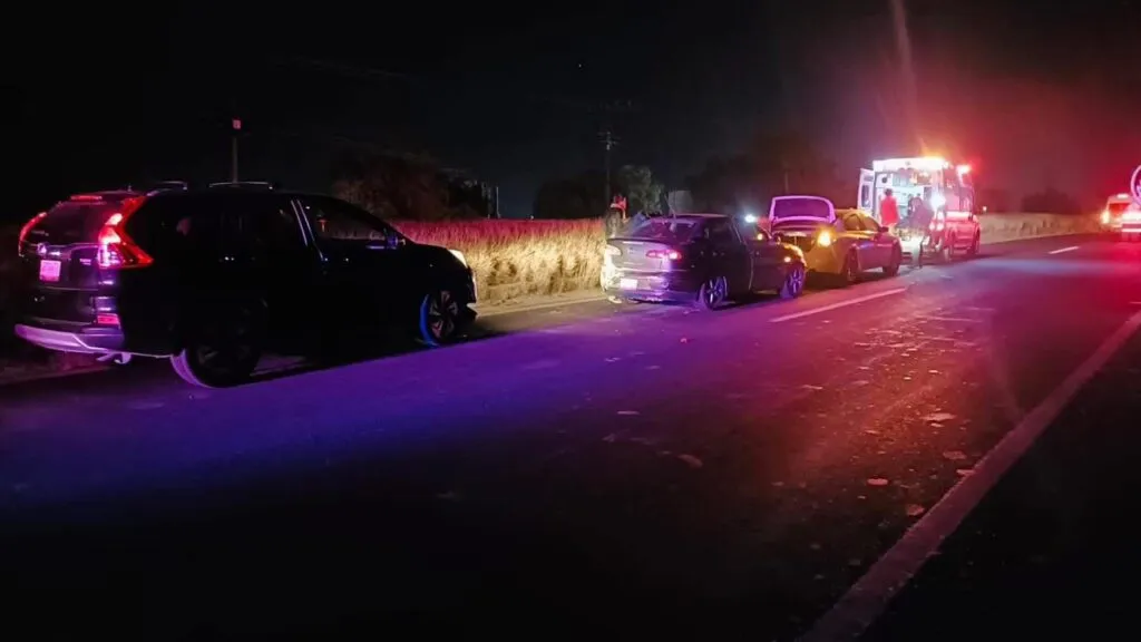 Carambola deja cinco personas lesionadas en la carretera Tula–Jorobas