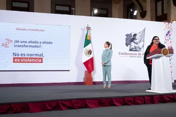 Claudia Sheinbaum presenta campaña para erradicar la violencia contra las mujeres