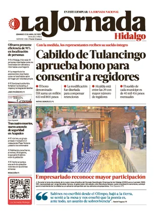 La Jornada Hidalgo | 12 de abril de 2026
