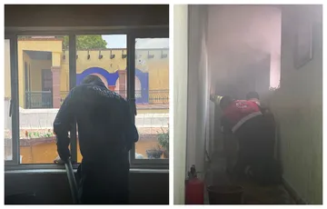 Se incendia vivienda junto a la presidencia de Zimapán; columna de humo alarma a vecinos