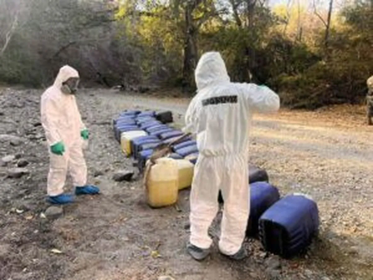 Acaxochitlán: Desmantelan narcolaboratorio dedicado a la producción de metanfetaminas