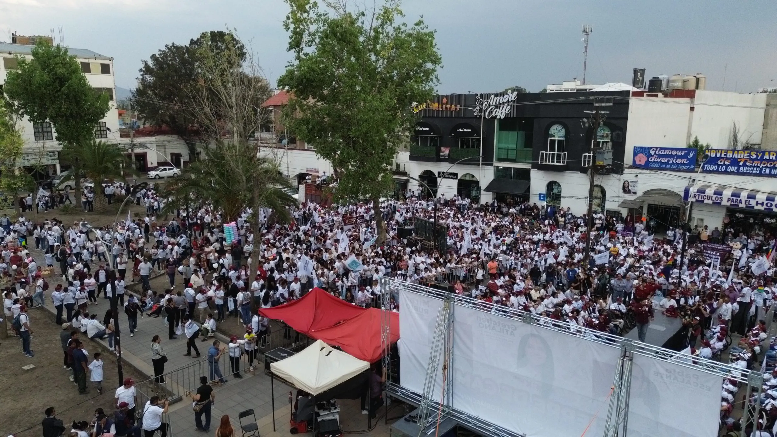 Candidatos de Morena cierran campaña de manera conjunta en Tizayuca