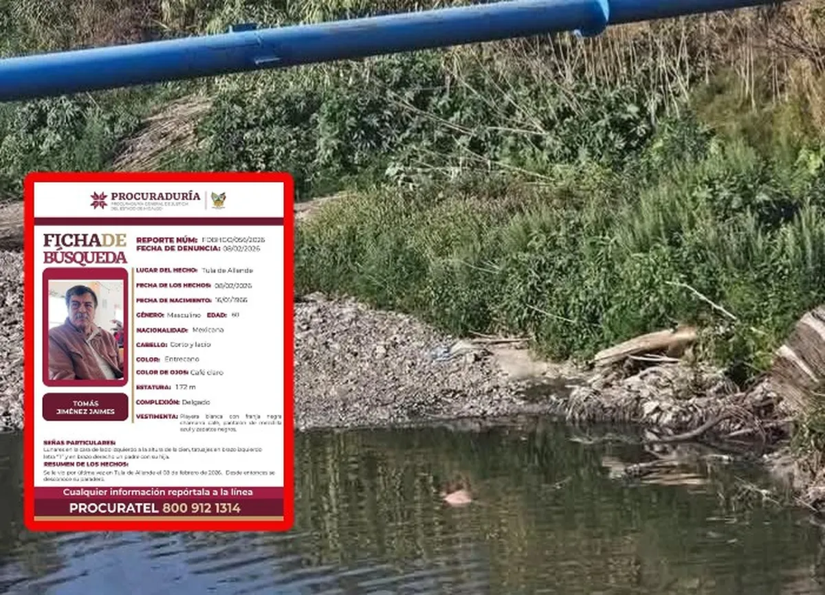 Tula: localizan sin vida a adulto mayor reportado como desaparecido en canal de aguas negras