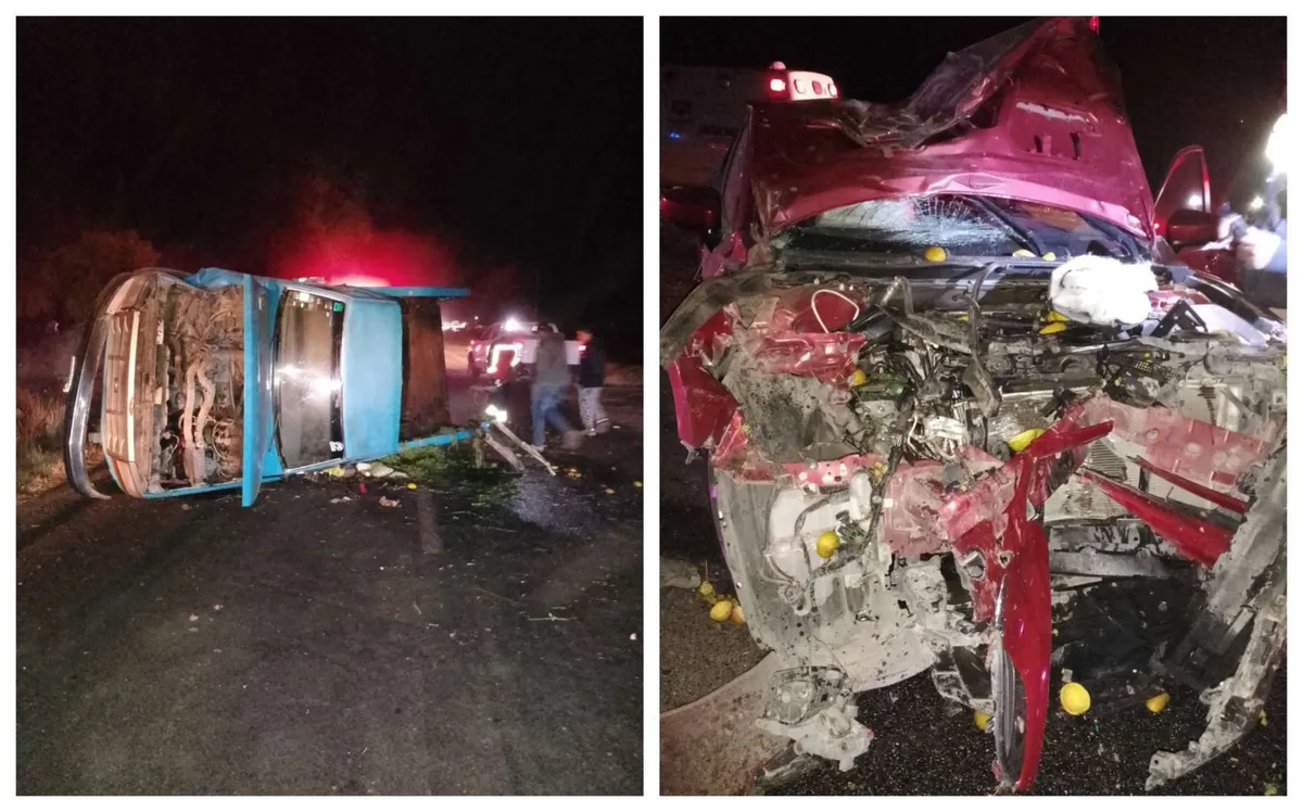 ¡Brutal accidente! Choque deja cuatro lesionados