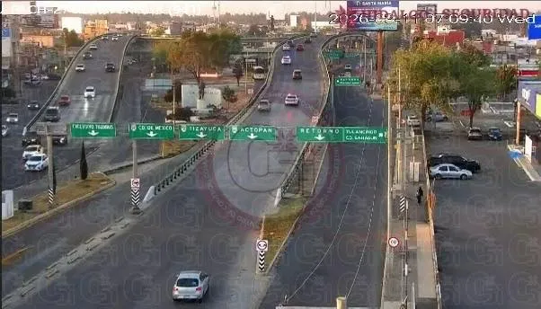 ¿Circulas en la México-Pachuca? Así amaneció el tráfico