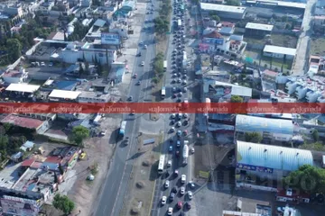 Tráfico intenso en la autopista México-Pachuca