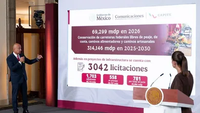 El Gobierno de México anunció una inversión de 70 mil millones de pesos para carreteras