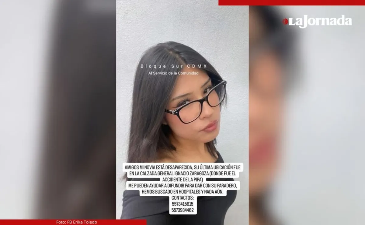 Buscan familiares a la joven Ana Barragán tras explosión de pipa en Iztapalapa