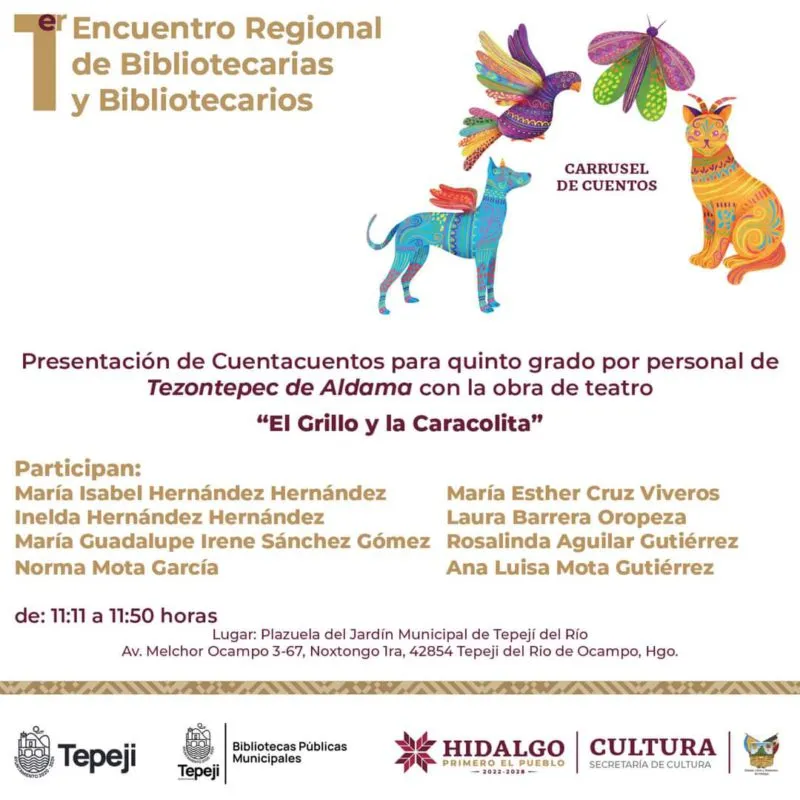 Anuncian carrusel de cuentos en el Primer Encuentro Regional de Bibliotecarios