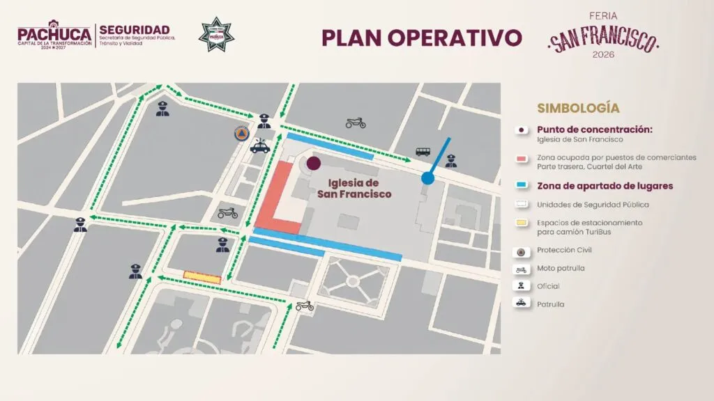 Feria San Francisco 2026: conoce cierres viales y rutas alternas en Pachuca