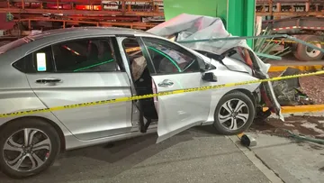 Accidente en gasolinera
