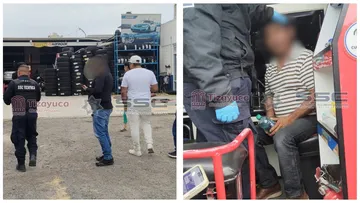 Exterior de Llantera Hernández sobre la carretera México-Pachuca, en Tizayuca.