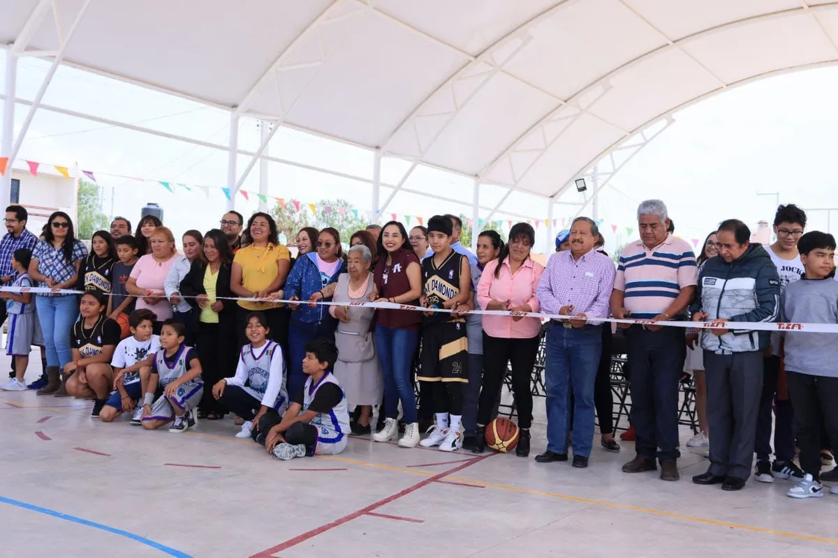 Tizayuca: Inauguran cancha de usos múltiples y techumbre