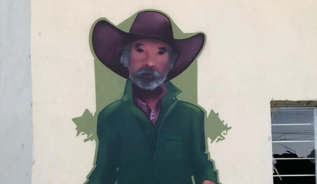 Realizan mural en honor a Lupe Cortéz “El Shita Mayor”