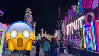 Área comercial de la Feria de Pachuca.