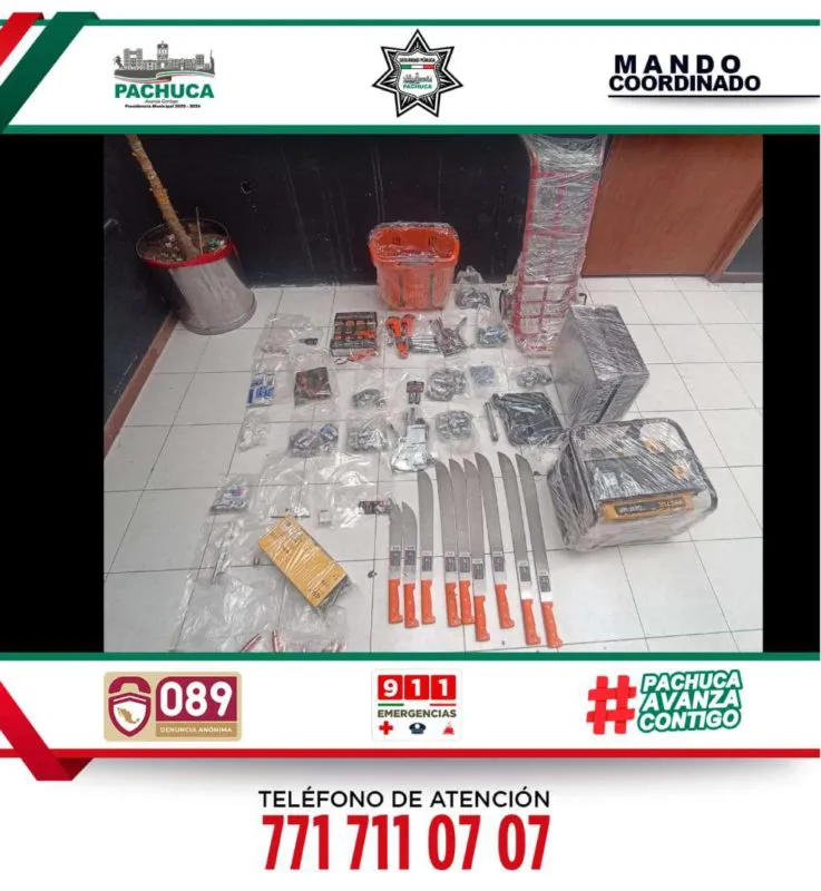 Pachuca: detienen a 8 por presunto robo a negocio en Santa Julia