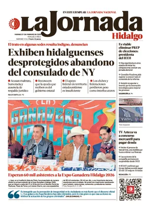 La Jornada Hidalgo | 27 de febrero de 2026