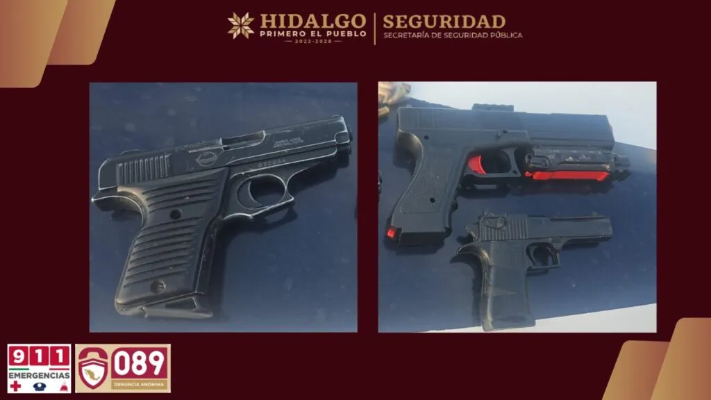 Detienen a dos tras disparos al aire en Tizayuca