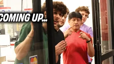 Juan recibe visita de Chicos Tóxico en el reto de Mr Beast
