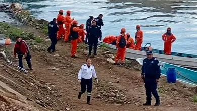 Policía Municipal de Tula rescata a mejor que cayó al canal del Río Tula