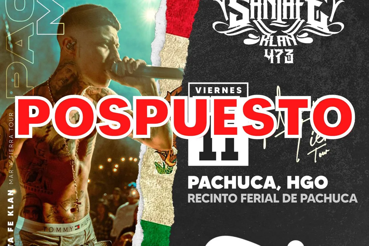 Santa Fe Klan en Pachuca: posponen concierto hasta el próximo año