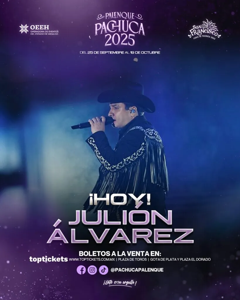 Julión Álvarez: lo que debes saber sobre su show en Pachuca