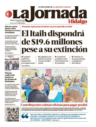 La Jornada Hidalgo | 03 de enero de 2026
