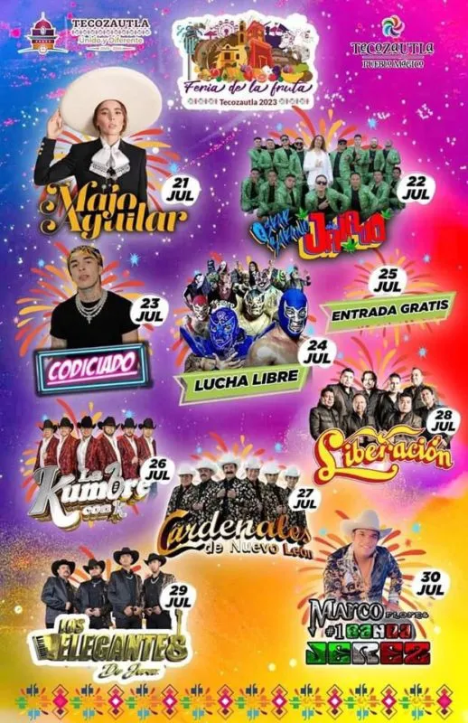 ¡Vive la emoción de la Feria Tecozautla 2023! Descubre la increíble cartelera artística