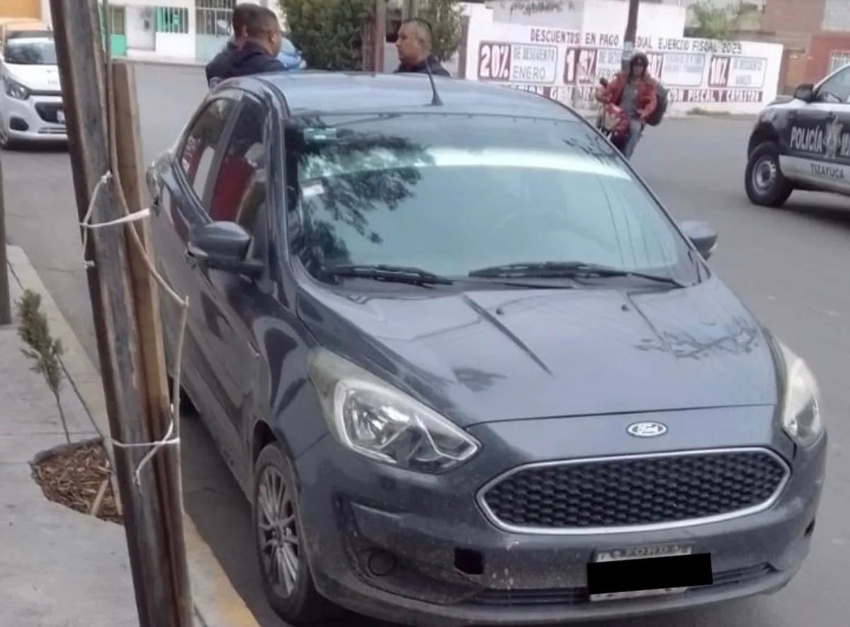 Auto robado en Edomex fue recuperado en Tizayuca