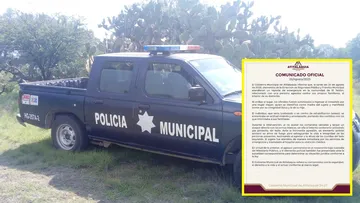 Patrulla municipal y comunicado