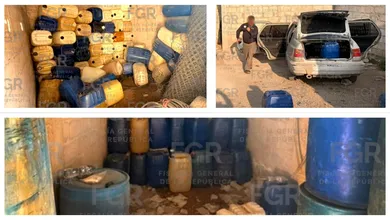 Cateo de la FGR en Epazoyucan por presunta posesión ilegal de hidrocarburo