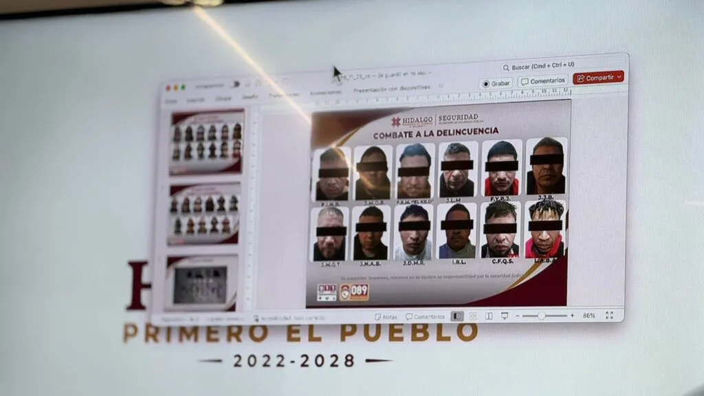 Gabinete de Seguridad informa resultados de operativos en Atotonilco de Tula y Atitalaquia: 29 detenidos y decomiso de armas y drogas